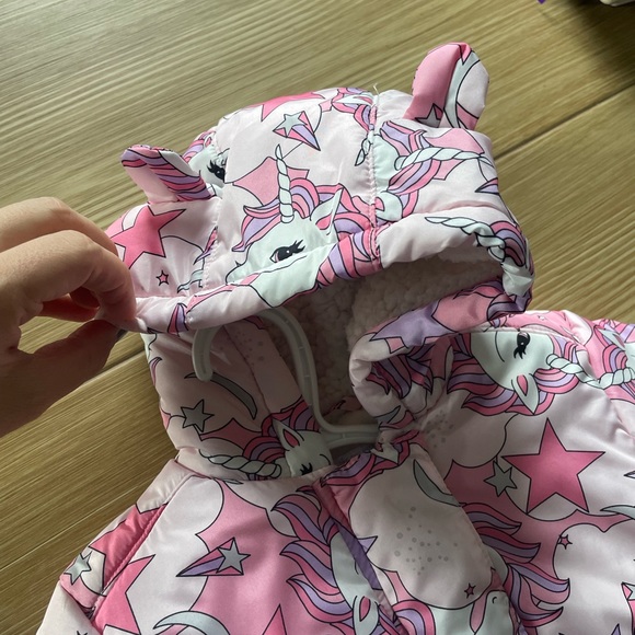 6-9 kids winter suit, unicorn print - Picture 2 of 6